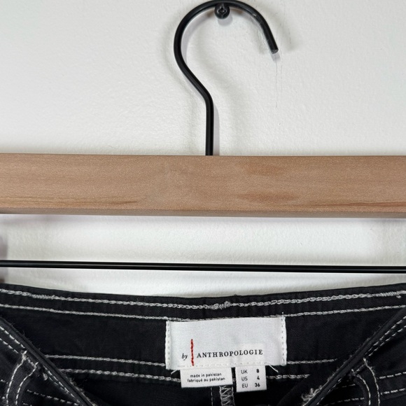 Anthropologie Carson Utility Barrel Pants Black - Picture 4 of 6